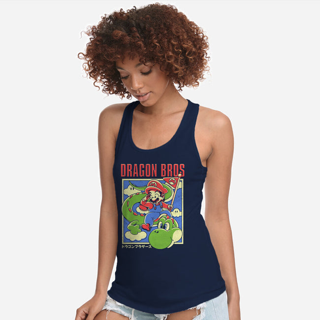 Dragon Bros-Womens-Racerback-Tank-estudiofitas