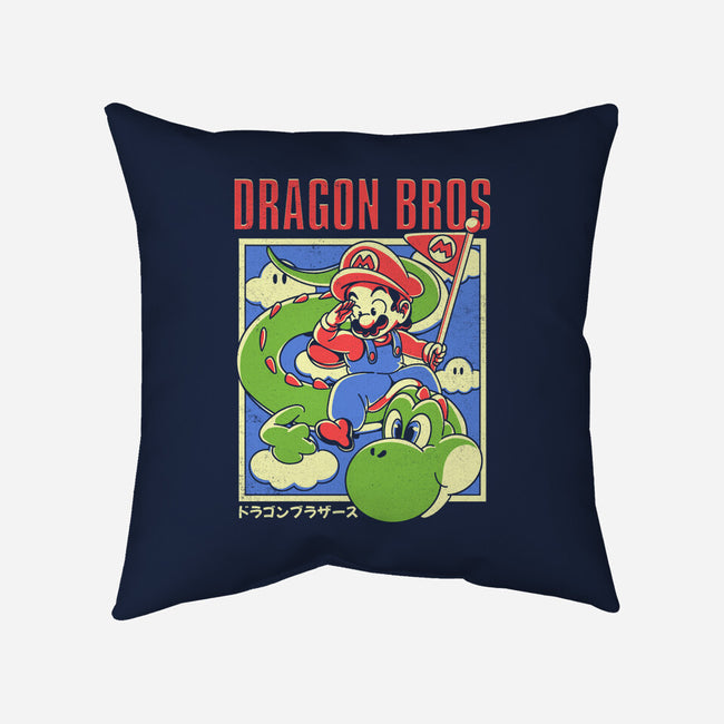 Dragon Bros-None-Removable Cover-Throw Pillow-estudiofitas