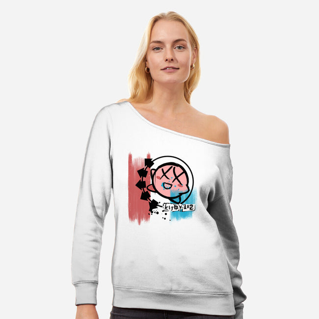 Hungry 182-Womens-Off Shoulder-Sweatshirt-estudiofitas