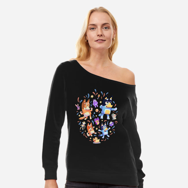 Dance Mode-Womens-Off Shoulder-Sweatshirt-Geekydog