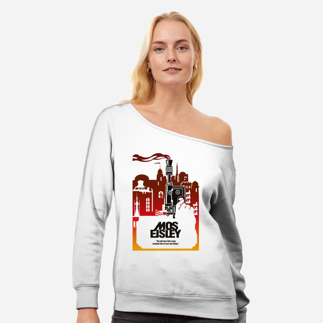 Galactic Streets-Womens-Off Shoulder-Sweatshirt-CappO