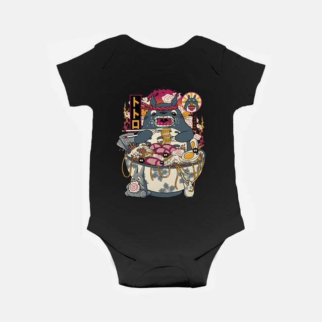 Ramen Totoro-Baby-Basic-Onesie-gaci