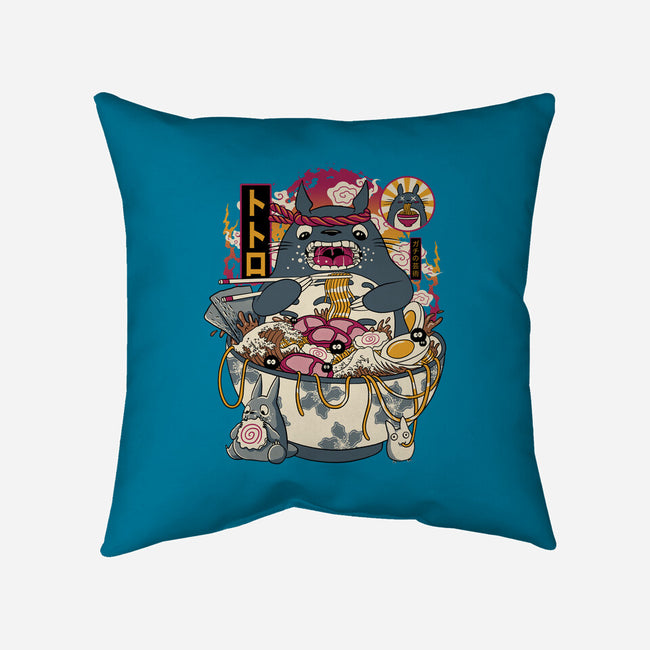 Ramen Totoro-None-Non-Removable Cover w Insert-Throw Pillow-gaci