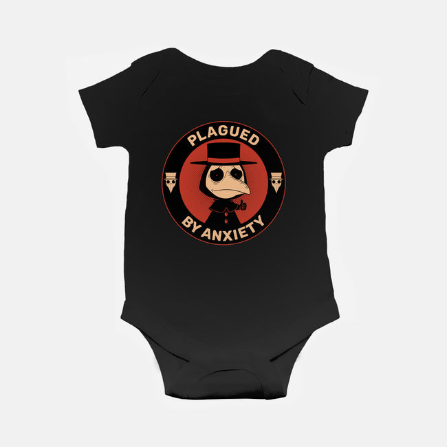 Plagued By Anxiety-Baby-Basic-Onesie-danielmorris1993