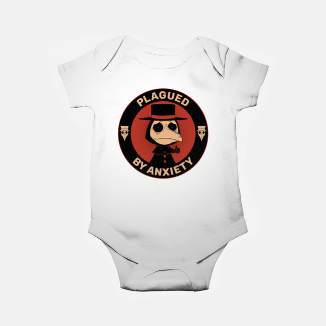 Plagued By Anxiety-Baby-Basic-Onesie-danielmorris1993