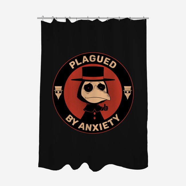 Plagued By Anxiety-None-Polyester-Shower Curtain-danielmorris1993