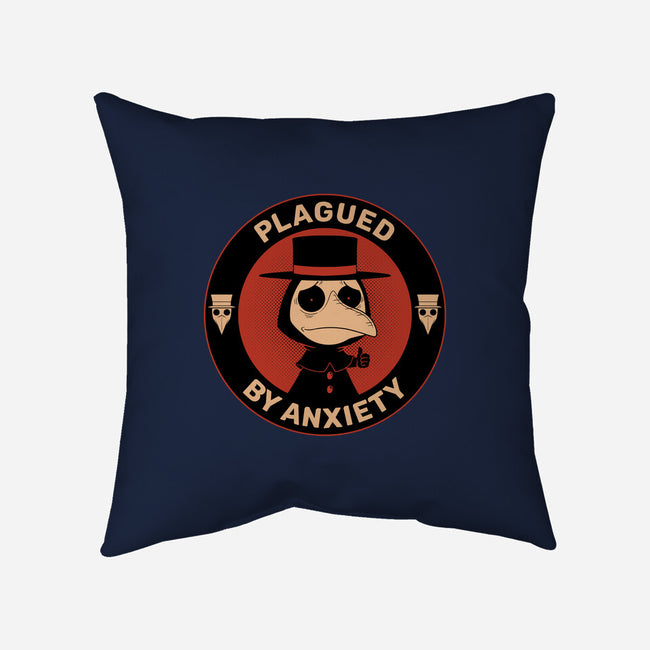 Plagued By Anxiety-None-Removable Cover-Throw Pillow-danielmorris1993