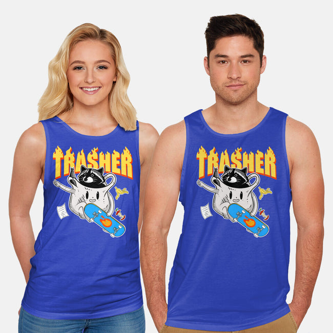 Trasher Panda-Unisex-Basic-Tank-Tri haryadi