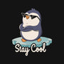 Stay Cool Funny Penguin-None-Fleece-Blanket-tobefonseca