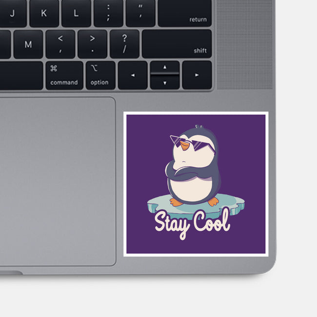 Stay Cool Funny Penguin-None-Glossy-Sticker-tobefonseca