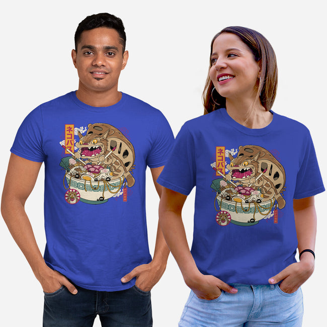 Ramen Catbus-Unisex-Basic-Tee-gaci