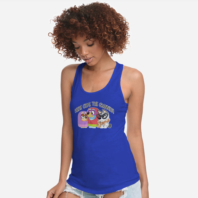 Here Come The Grannies-Womens-Racerback-Tank-Alexhefe