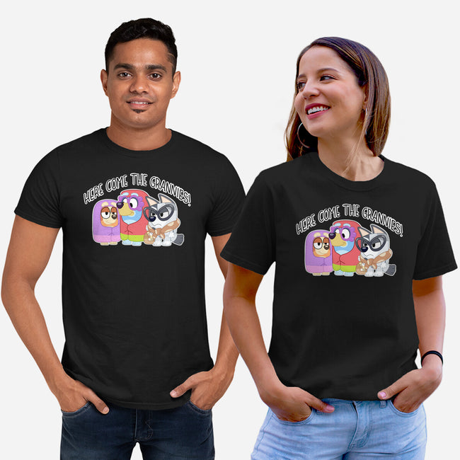 Here Come The Grannies-Unisex-Basic-Tee-Alexhefe