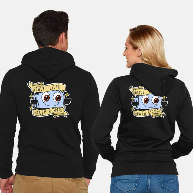 Brave Little Bath Bomb-Unisex-Zip-Up-Sweatshirt-Alexhefe