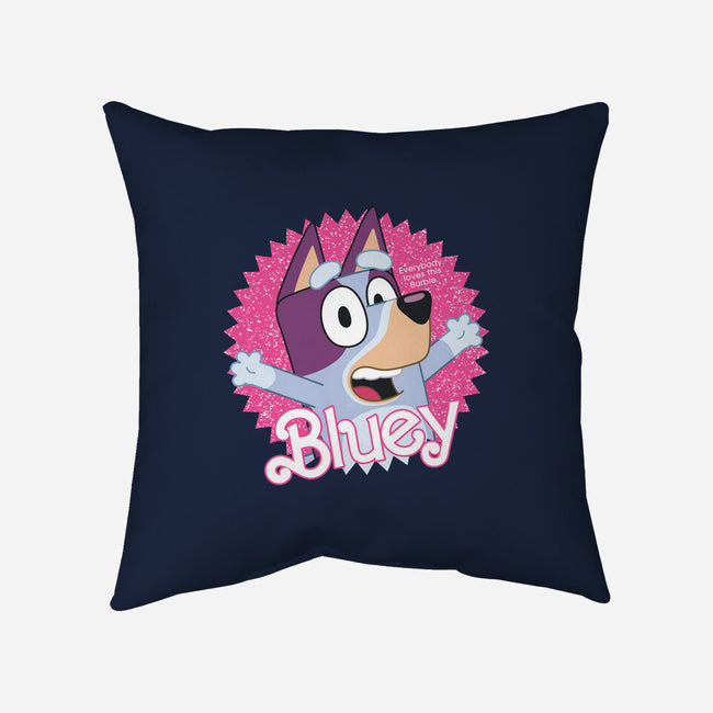 Bluey Barbie-None-Removable Cover-Throw Pillow-danielmorris1993