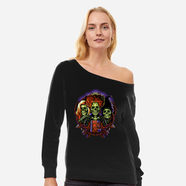 Twist The Bones-Womens-Off Shoulder-Sweatshirt-daobiwan