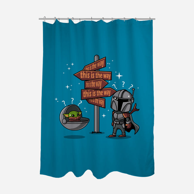 Which Is The Way-None-Polyester-Shower Curtain-erion_designs