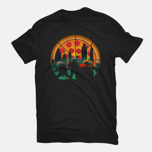 Slices Of City Adventure-Unisex-Basic-Tee-sachpica