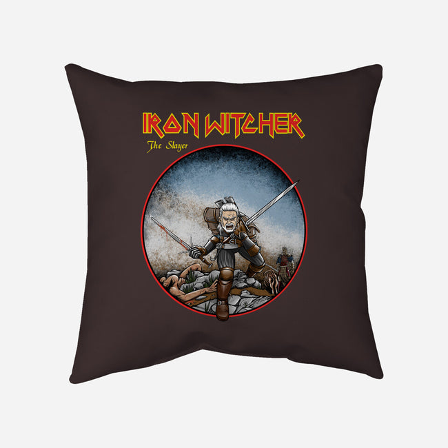 Iron Witcher-None-Removable Cover-Throw Pillow-joerawks