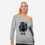 The Knight Hero-Womens-Off Shoulder-Sweatshirt-Jelly89