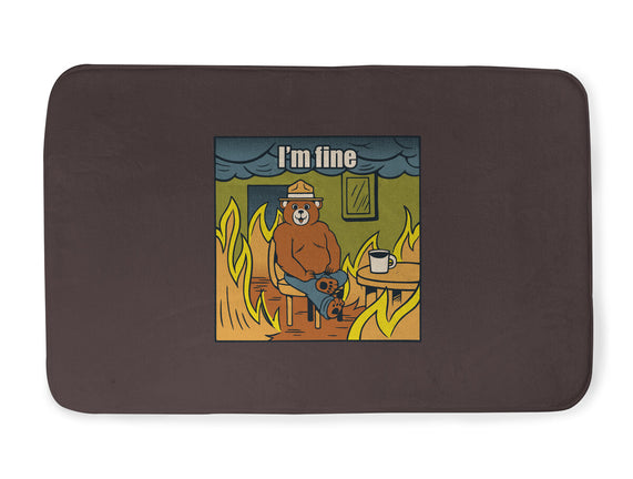 I'm Fine Bear Fire Meme