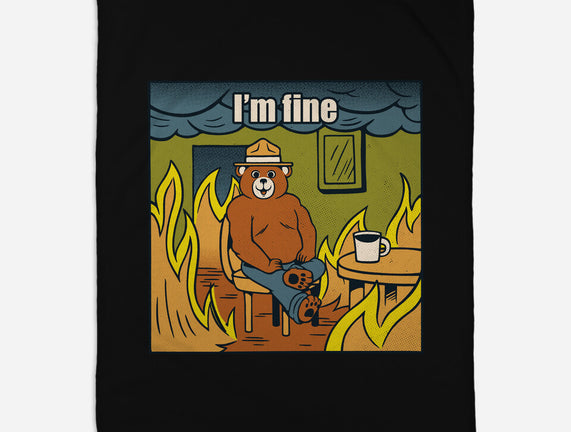 I'm Fine Bear Fire Meme