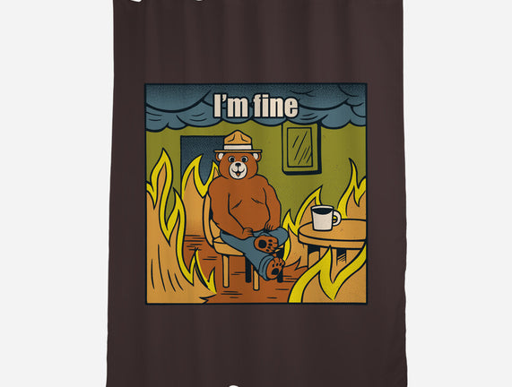 I'm Fine Bear Fire Meme