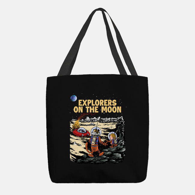 Explorers On The Moon-None-Basic Tote-Bag-zascanauta