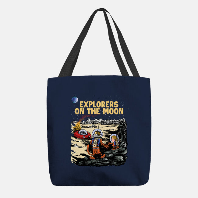 Explorers On The Moon-None-Basic Tote-Bag-zascanauta