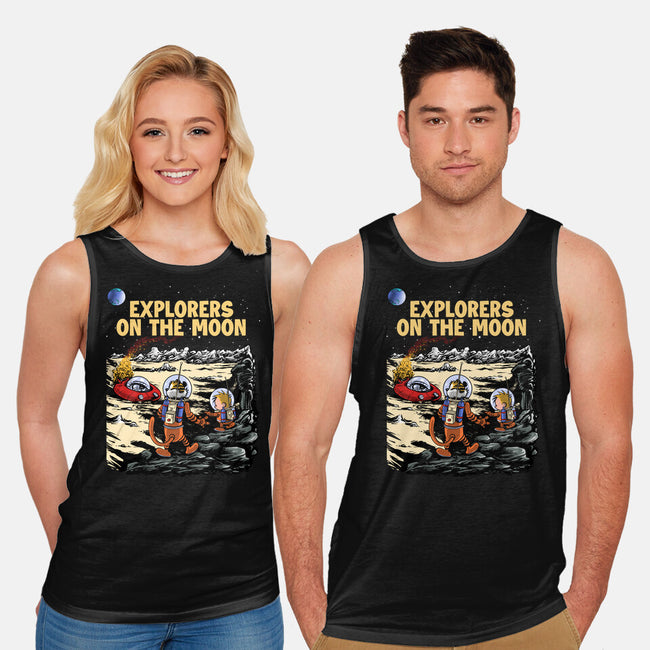 Explorers On The Moon-Unisex-Basic-Tank-zascanauta