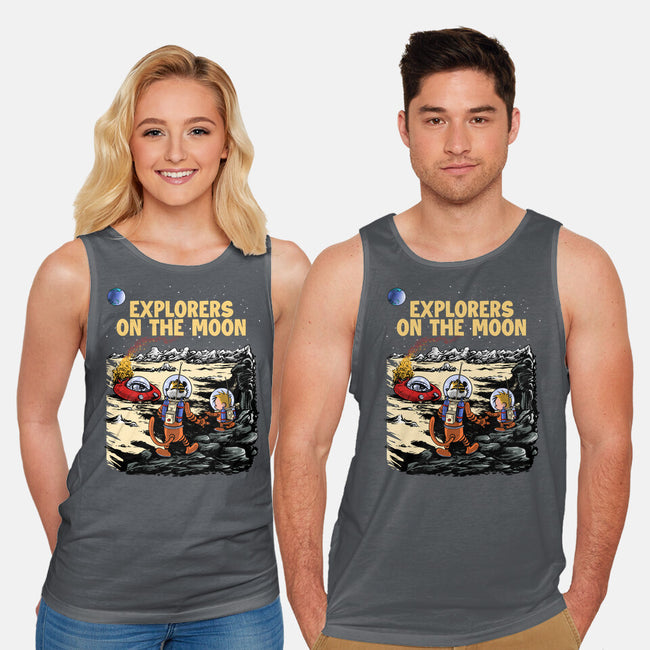 Explorers On The Moon-Unisex-Basic-Tank-zascanauta