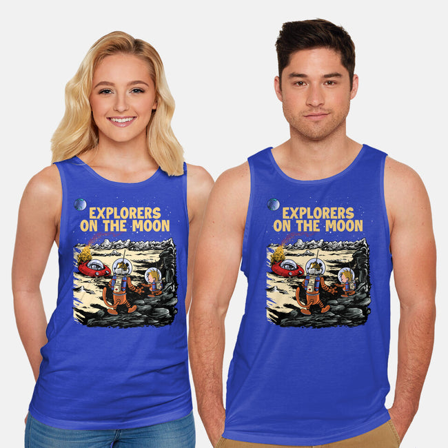 Explorers On The Moon-Unisex-Basic-Tank-zascanauta