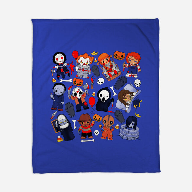 Horror Family-None-Fleece-Blanket-Vallina84