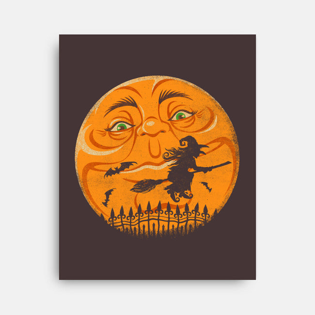 Witchy Moon-None-Stretched-Canvas-kennsing