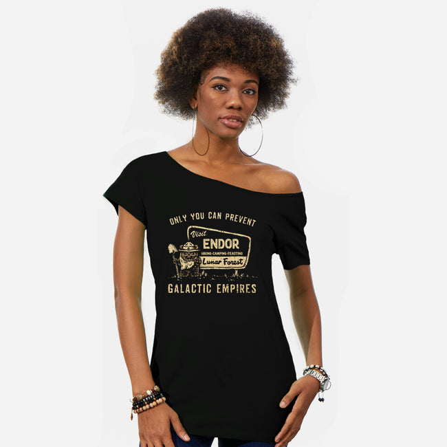 Prevent Galactic Empires-Womens-Off Shoulder-Tee-kg07