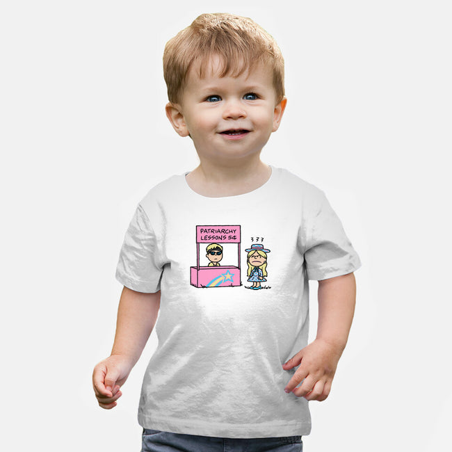 Patriarchy Lessons-Baby-Basic-Tee-Raffiti