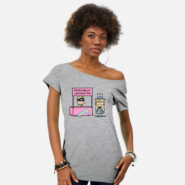 Patriarchy Lessons-Womens-Off Shoulder-Tee-Raffiti