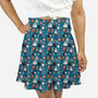 Kawaii Cat Family-Womens-All Over Print Skater-Skirt-Weird & Punderful