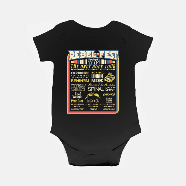 Rebel Fest-Baby-Basic-Onesie-rocketman_art