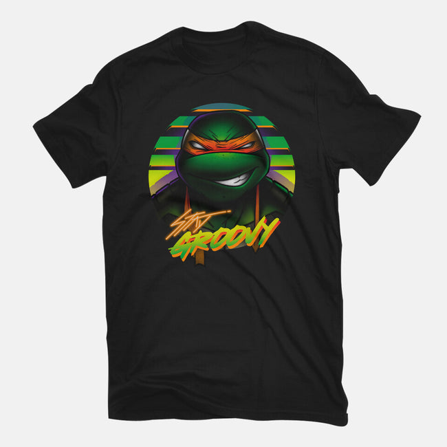 Stay Groovy Turtle-Mens-Basic-Tee-Getsousa!