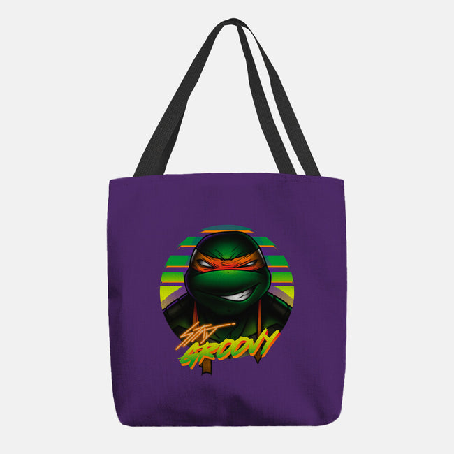 Stay Groovy Turtle-None-Basic Tote-Bag-Getsousa!