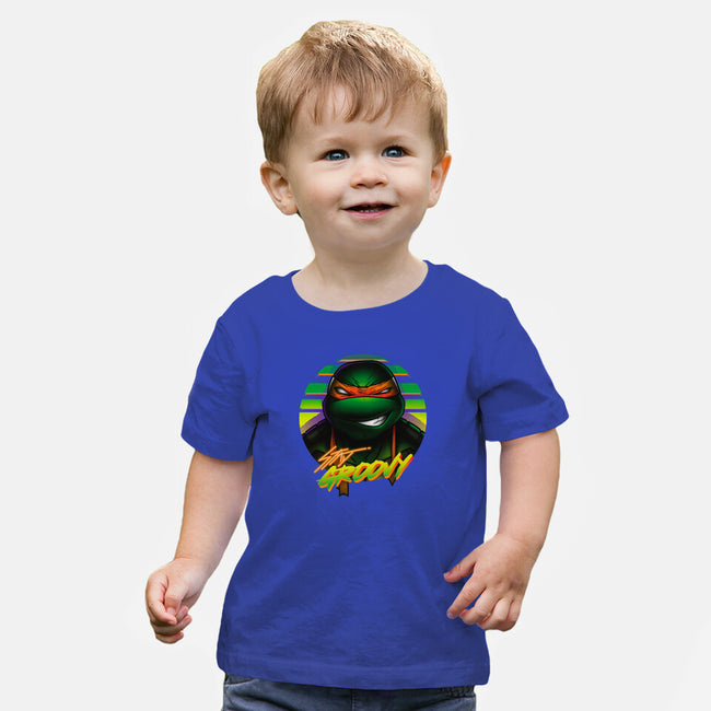 Stay Groovy Turtle-Baby-Basic-Tee-Getsousa!