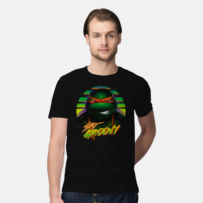 Stay Groovy Turtle-Mens-Premium-Tee-Getsousa!