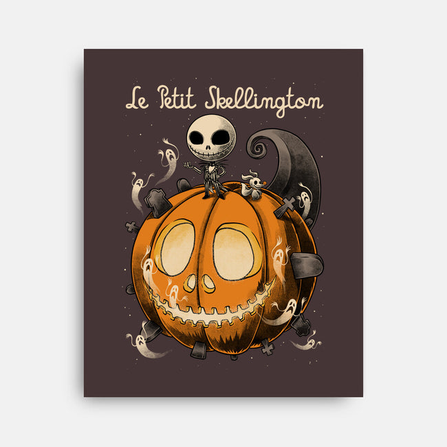 Le Petit Skellington-None-Stretched-Canvas-Studio Mootant