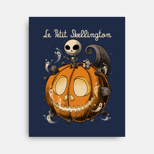 Le Petit Skellington-None-Stretched-Canvas-Studio Mootant