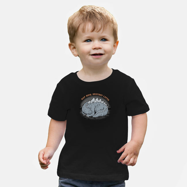 Nap Now Destroy Later-Baby-Basic-Tee-pigboom