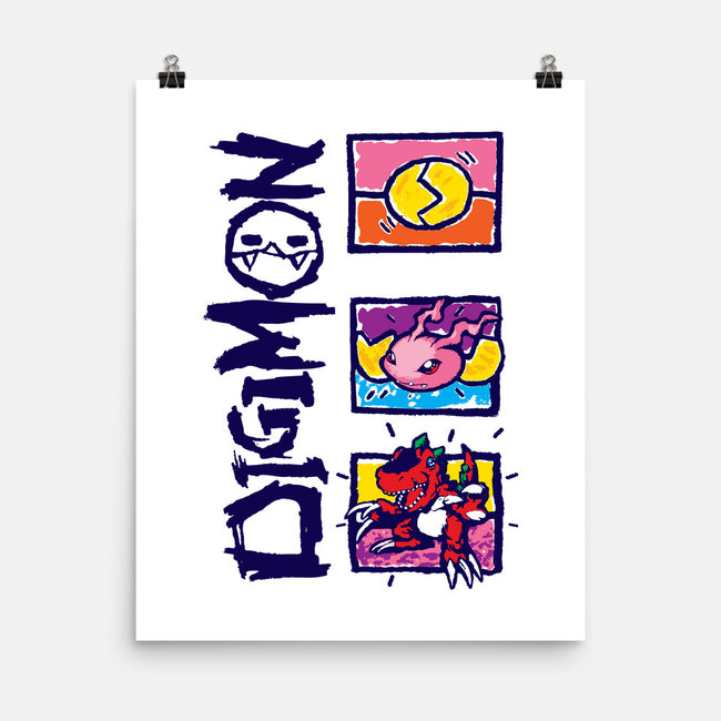 Digital Monsters-None-Matte-Poster-dalethesk8er