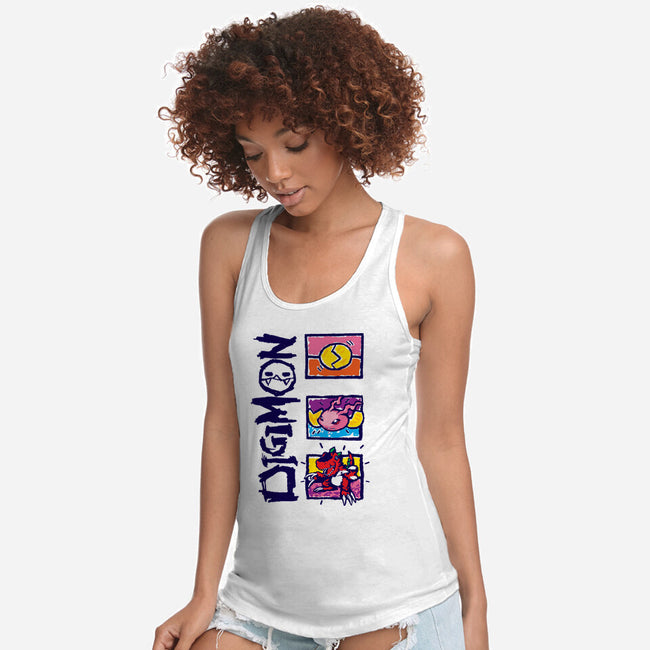 Digital Monsters-Womens-Racerback-Tank-dalethesk8er