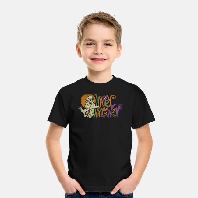 Spooky Halloween-Youth-Basic-Tee-kennsing