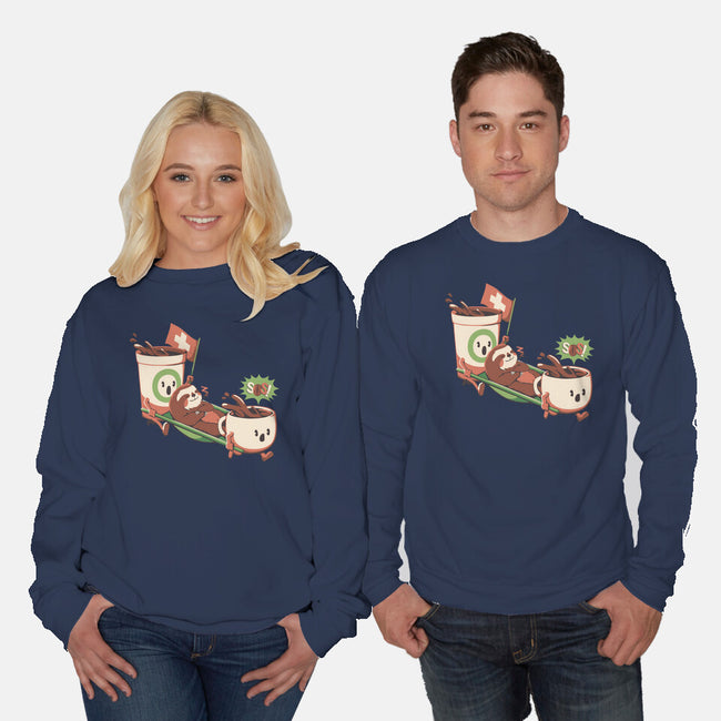 Coffee Rescue-Unisex-Crew Neck-Sweatshirt-tobefonseca